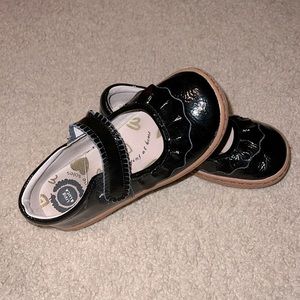 Livie & Luca black patent leather little girl shoes